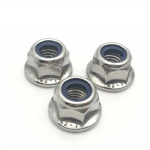 M3 M4 M5 M6 M8 safety nut stainless steel 304 flange nylon lock nut