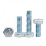 M3M4M5M6M8M10 zinc plated hex screw galvanized hex bolt din931 din933