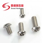 SS304 stainless steel pan head pin-in torx anti-theft machine screw