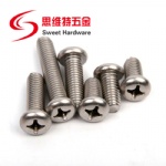 Stainless steel philips pan head screw GB818 screw SS304 316 OEM and ODM supported