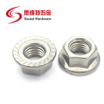 Professional Fastener SS304 SS316 Stainless Steel Hex Flange Nut DIN6923
