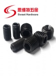 DIN916 carbon steel hex screw grub set bolts in black