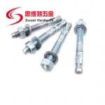 Expansion wedge anchor bolt sleeve bolt with cartbon steel zinc plated