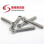 Factory SUS304 stainless steel eye bolt DIN444 customized available