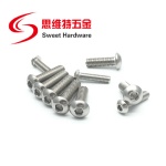 ISO7380 Button Head Hex Socket Allen Screw A4-70 A4-80 stainless steel pan head bolt