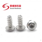 304 stainless steel button head socket tapping screw with blunt tip