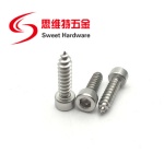 304 stainless steel hex socket head self tapping screw with factory price